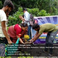 Tree plantation programme at college campus by the NSS Unit on 13.08.2024 (1)